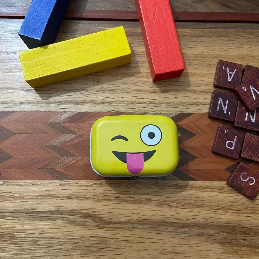 Winking Emoji - Yellow Mini Tin Box